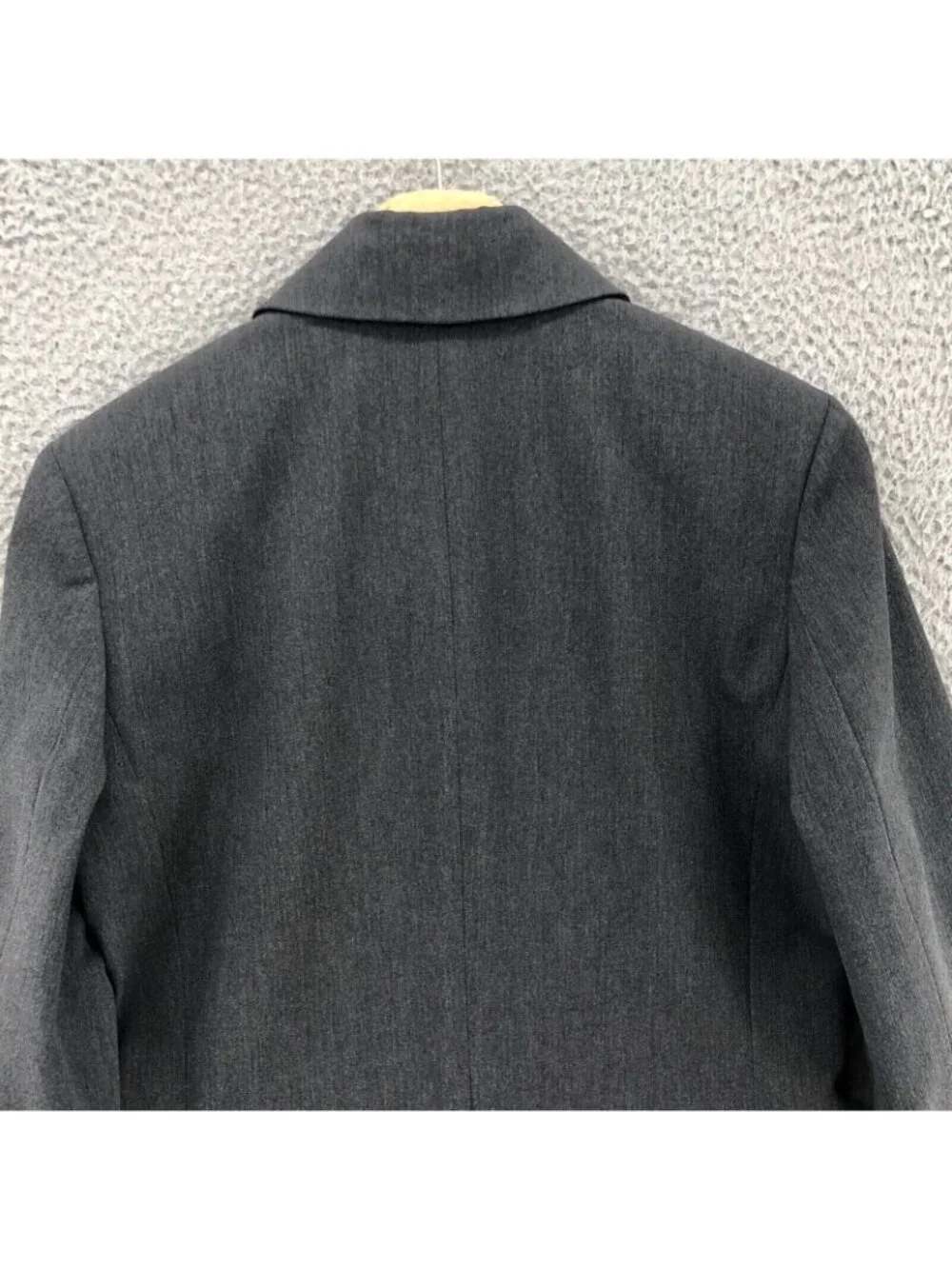 The Limited Blazer Womens Small Gray Stretch Button Up Pocket Notch Lapel Career